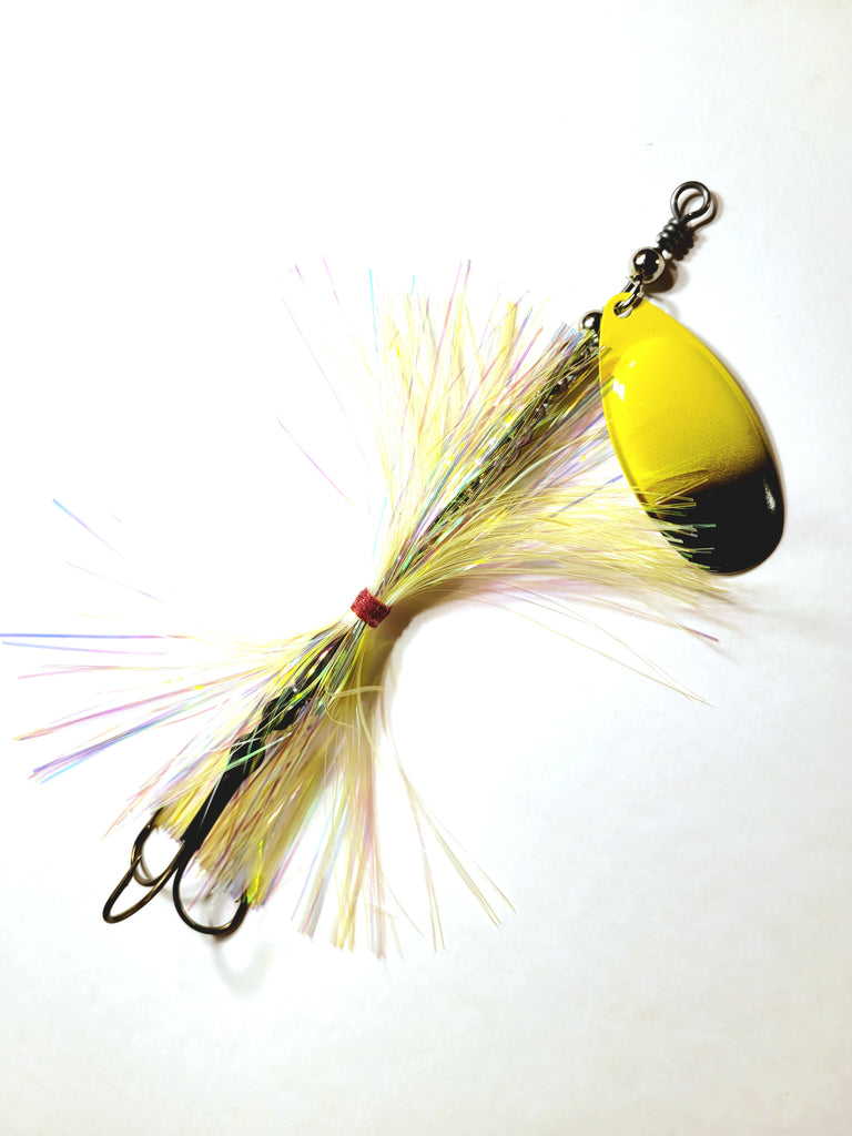 Single8 French Tinsel 'Short Snort', Muskie/Pike Bucktail