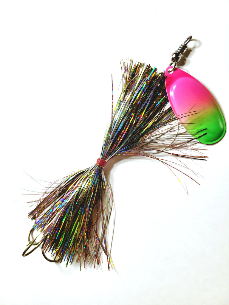 Single8 French Tinsel 'Short Snort', Muskie/Pike Bucktail