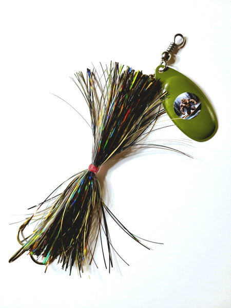 Musky Tackle 22 Short Musky Lure Single8 French Tinsel 'Short Snort',  Muskie/Pike Bucktail  Sasquatch Lure