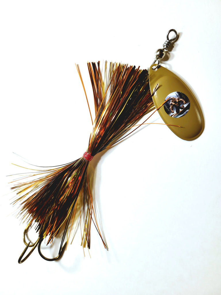 Single8 French Tinsel 'Short Snort', Muskie/Pike Bucktail