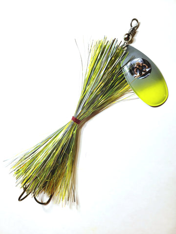 Single8 French Tinsel 'Short Snort', Muskie/Pike Bucktail