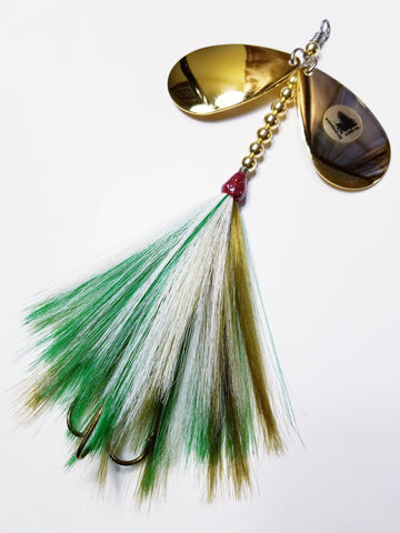 'J-Pikey' Double9 Squatch, Muskie/Pike Bucktail