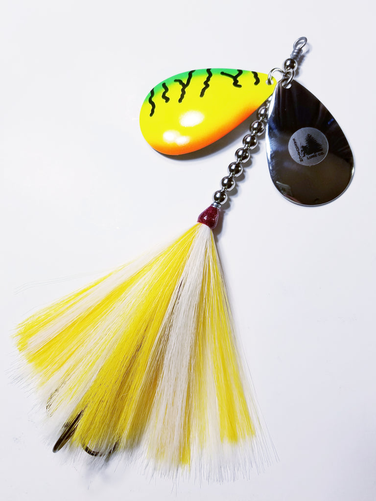 The Knocker, 10/9 stagger, Muskie/Pike Bucktail
