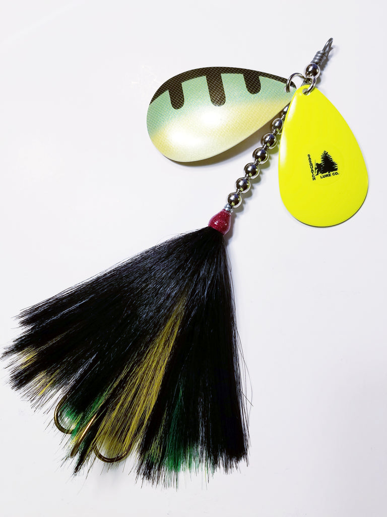 The Knocker, 10/9 stagger, Muskie/Pike Bucktail
