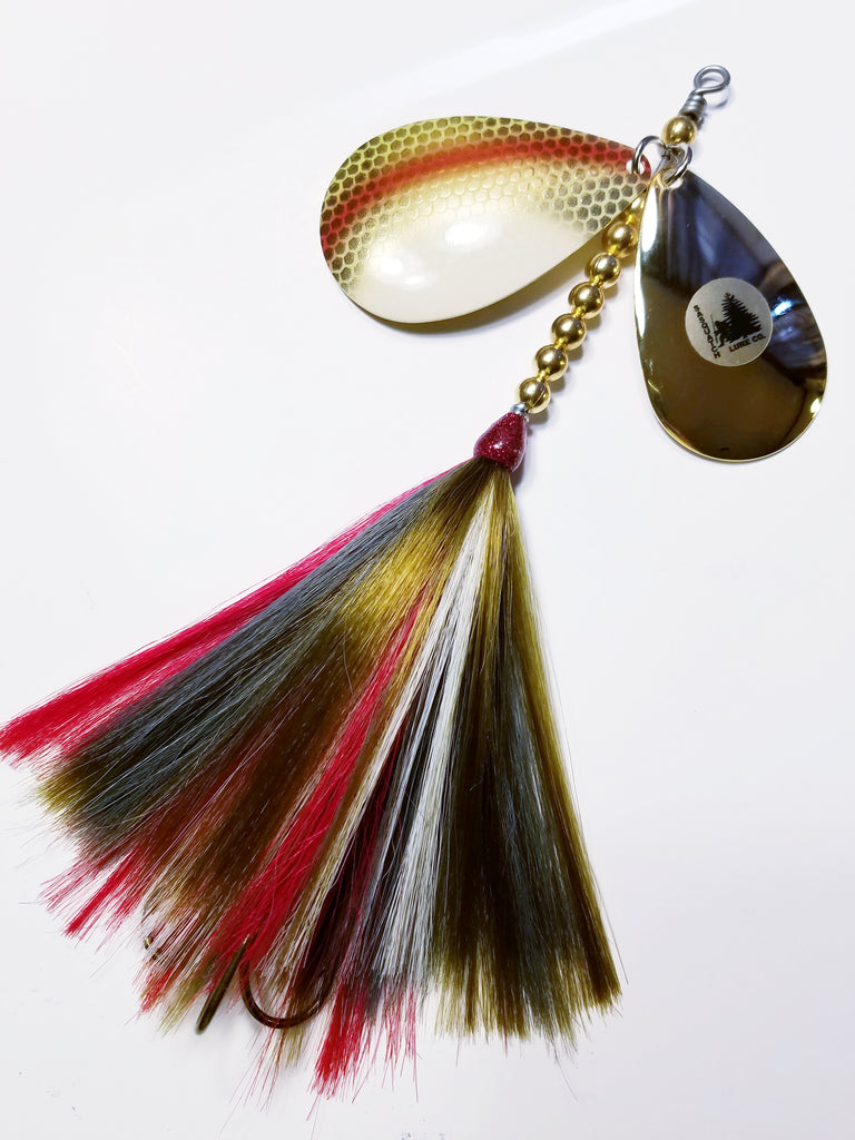The Knocker, 10/9 stagger, Muskie/Pike Bucktail