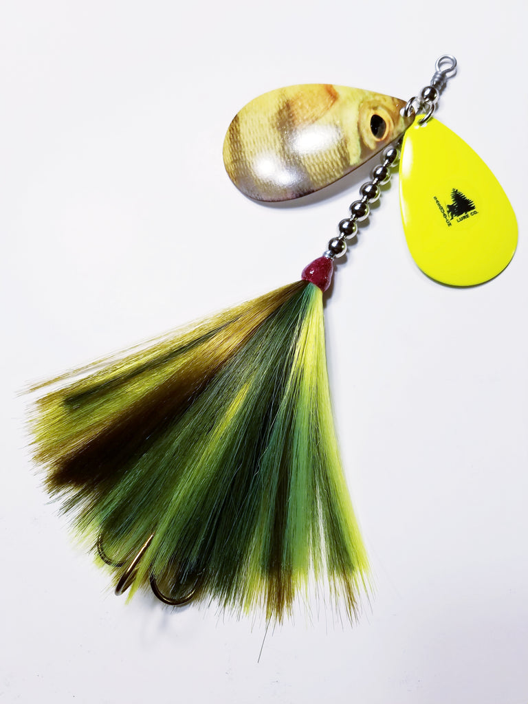 The Knocker, 10/9 stagger, Muskie/Pike Bucktail