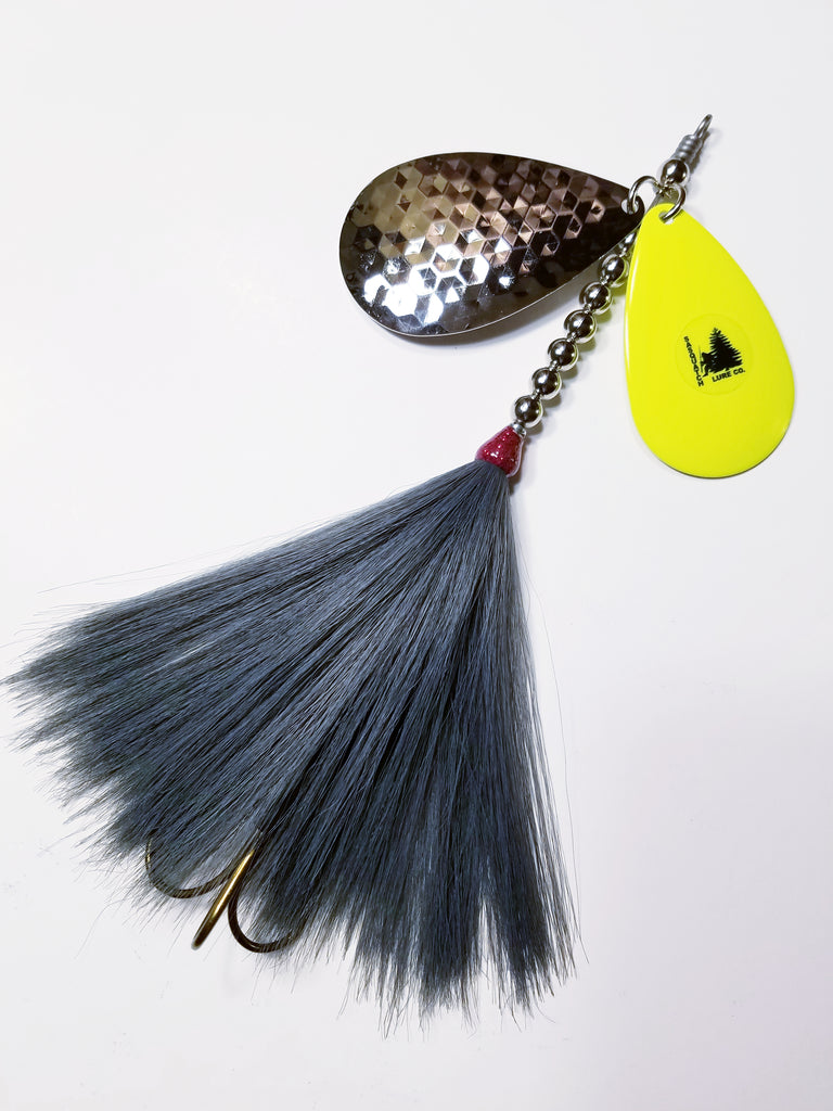 The Knocker, 10/9 stagger, Muskie/Pike Bucktail