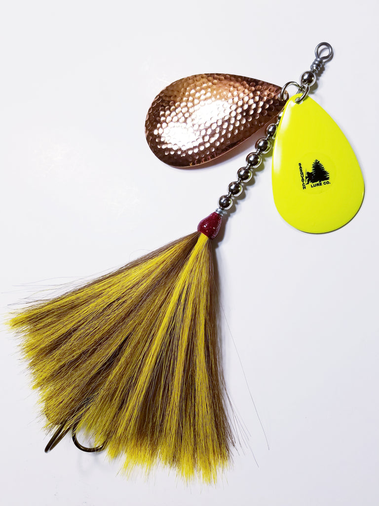 The Knocker, 10/9 stagger, Muskie/Pike Bucktail
