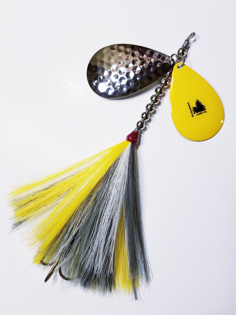 The Knocker, 10/9 stagger, Muskie/Pike Bucktail