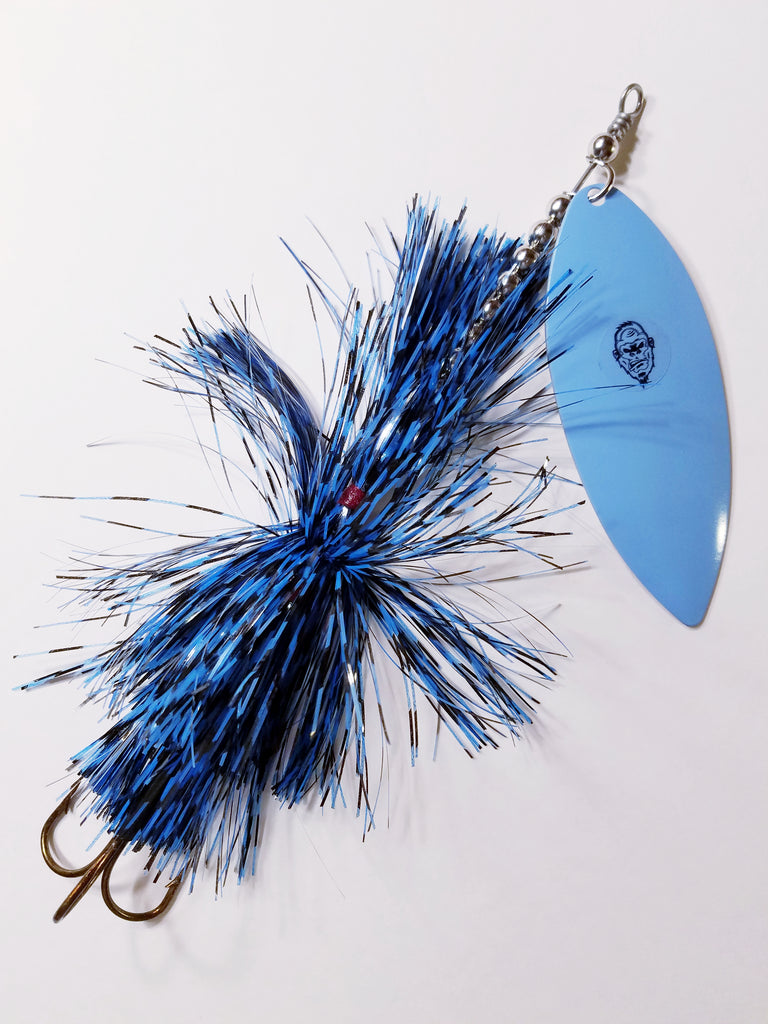 'Big Willy' Flashabou Single10 Willow, Muskie/Pike Bucktail