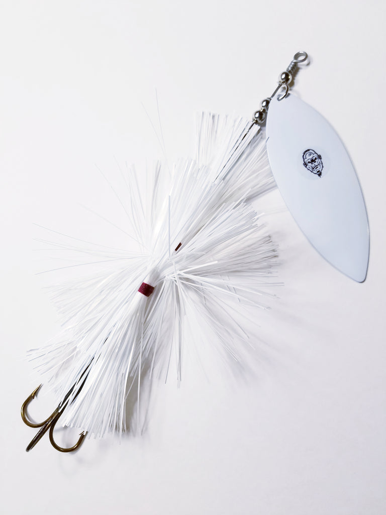 'Big Willy' Flashabou Single10 Willow, Muskie/Pike Bucktail