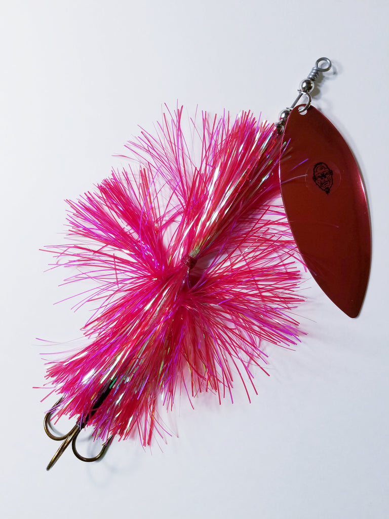 'Big Willy' Flashabou Single10 Willow, Muskie/Pike Bucktail