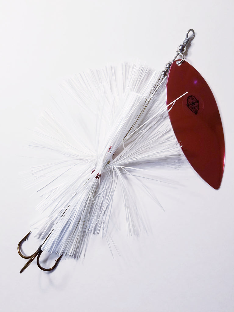 'Big Willy' Flashabou Single10 Willow, Muskie/Pike Bucktail