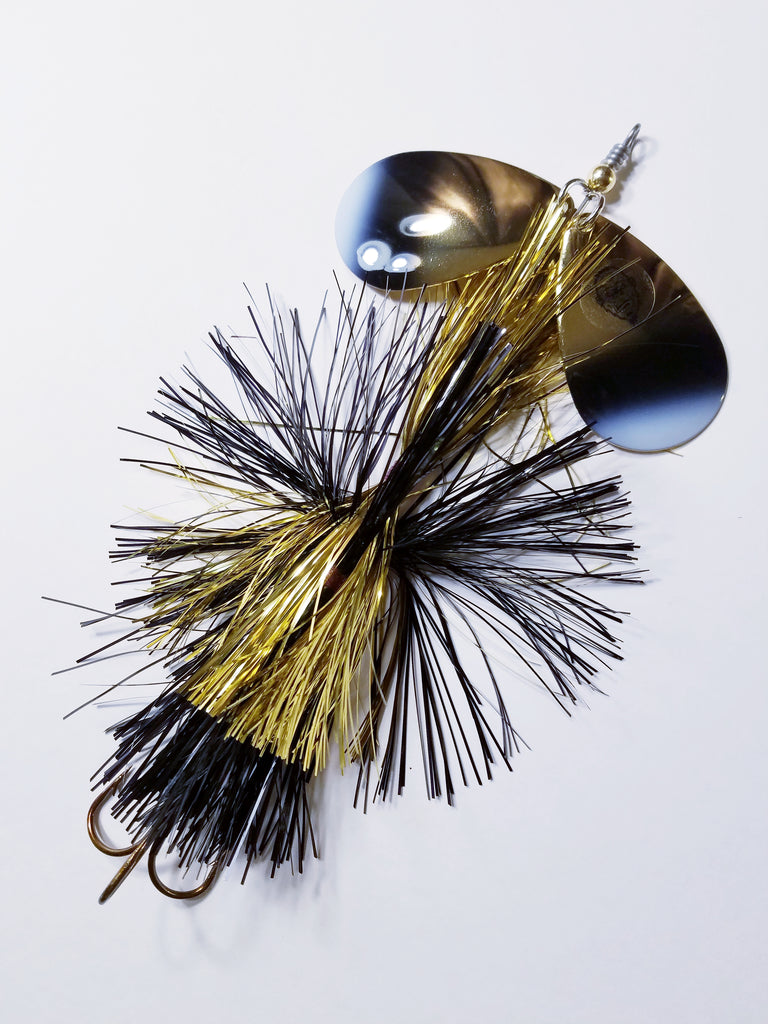 Squatch Flashabou Double9, Muskie/Pike Bucktail
