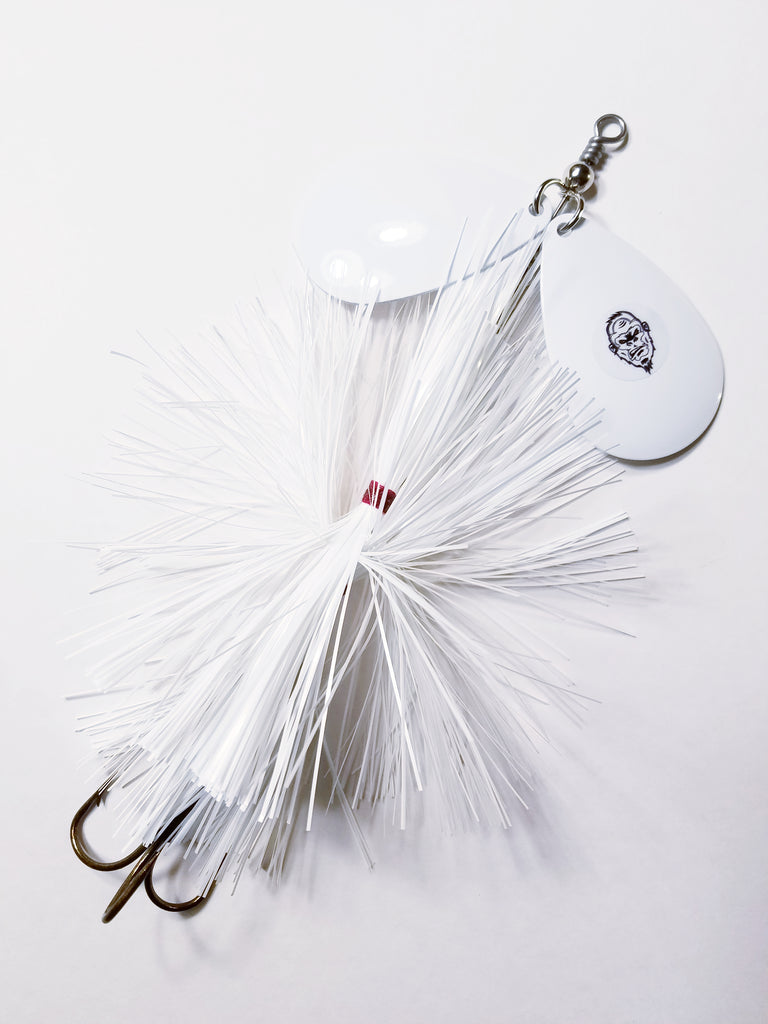 Squatch Flashabou Double9, Muskie/Pike Bucktail