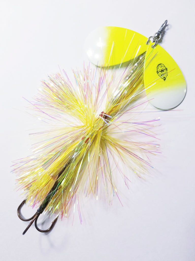 Squatch Flashabou Double9, Muskie/Pike Bucktail