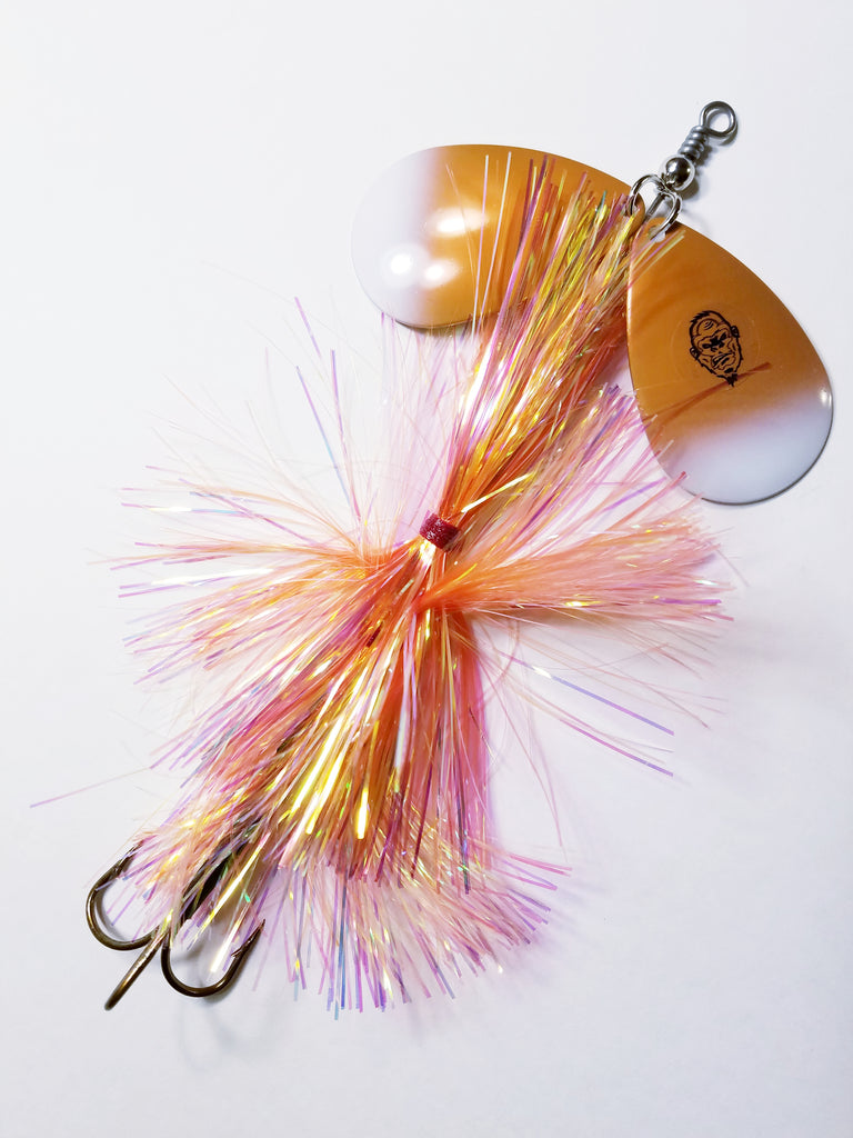 Squatch Flashabou Double9, Muskie/Pike Bucktail