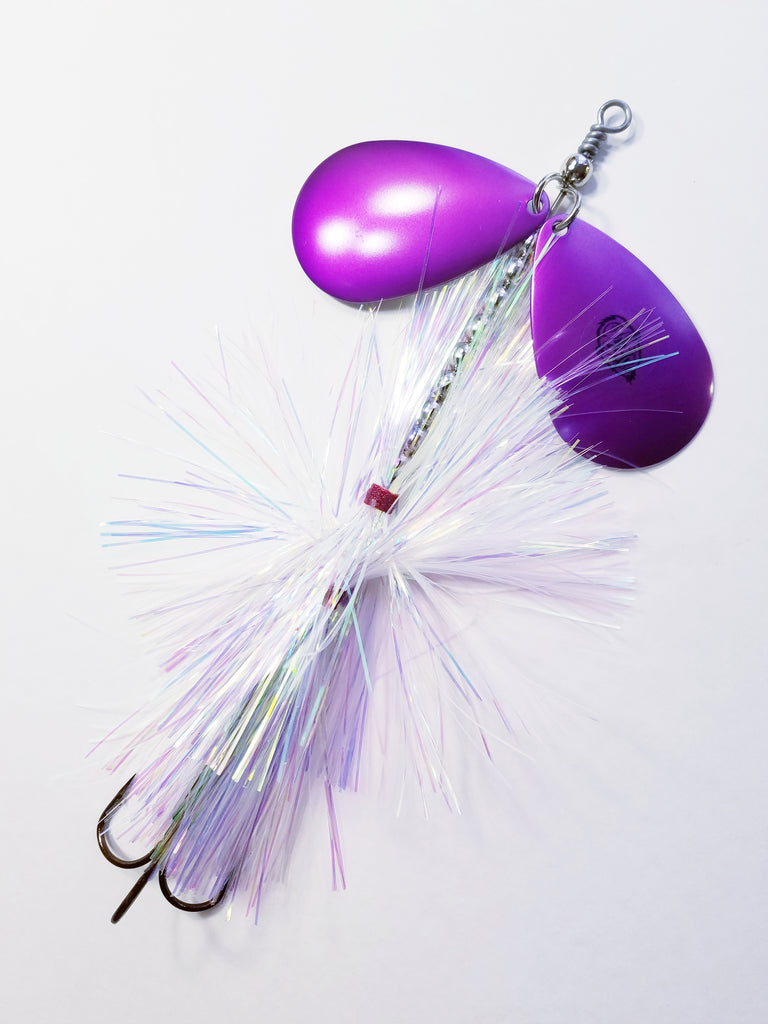 Squatch Flashabou Double9, Muskie/Pike Bucktail