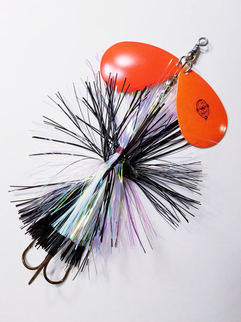 Squatch Flashabou Double9, Muskie/Pike Bucktail