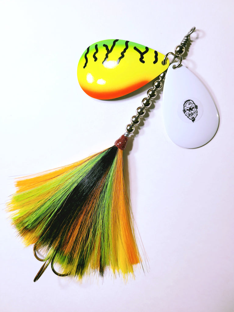 The Knocker, 10/9 stagger, Muskie/Pike Bucktail