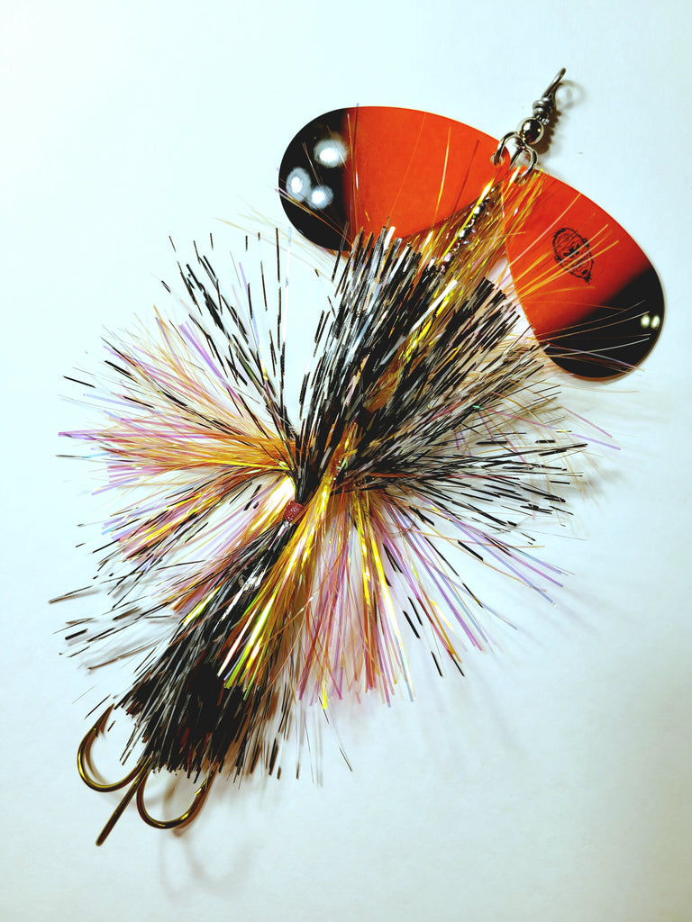 Squatch Flashabou Double9, Muskie/Pike Bucktail