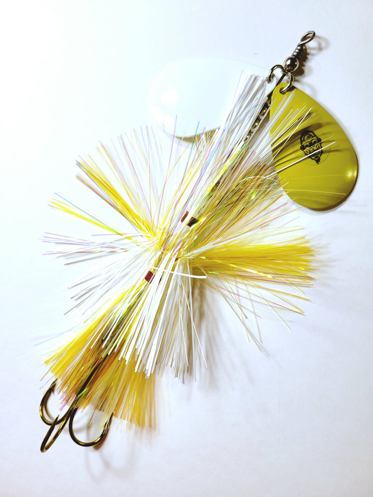 Squatch Flashabou Double9, Muskie/Pike Bucktail