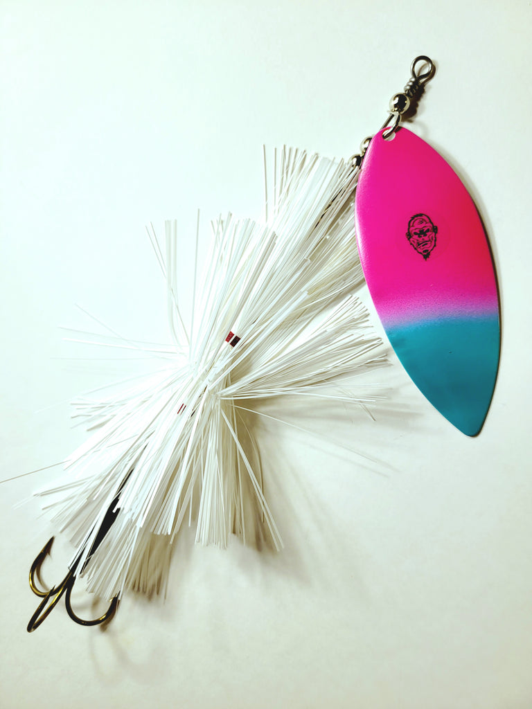 'Big Willy' Flashabou Single10 Willow, Muskie/Pike Bucktail