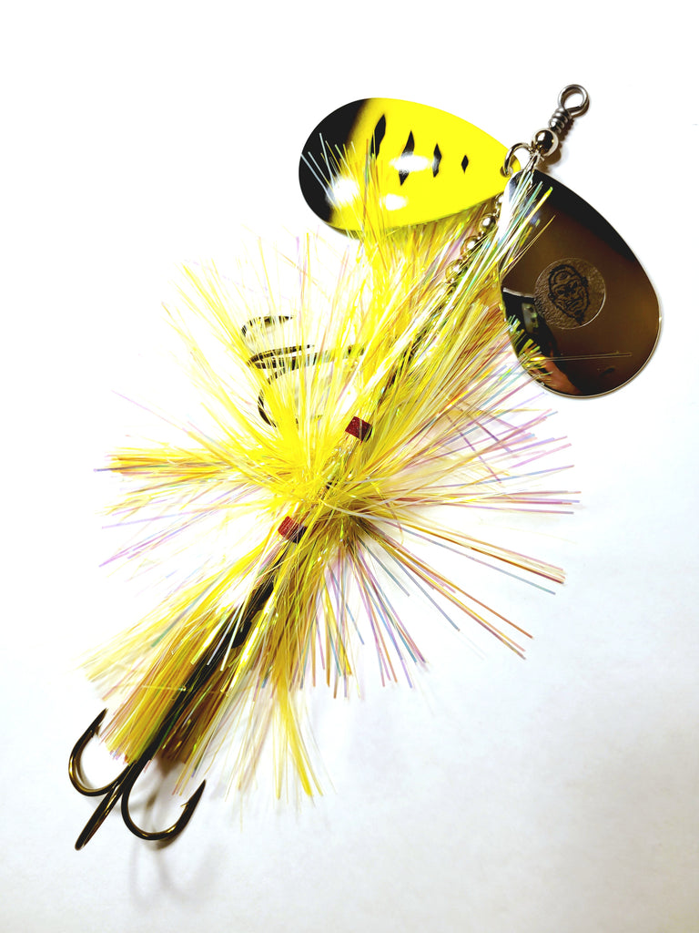 Squatch Flashabou Double9, Muskie/Pike Bucktail
