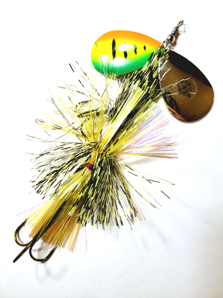 Squatch Flashabou Double9, Muskie/Pike Bucktail