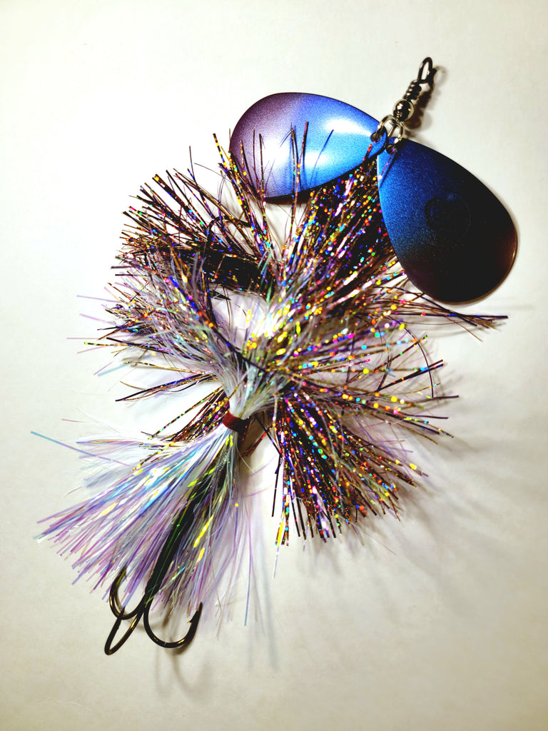 Squatch Flashabou Double9, Muskie/Pike Bucktail