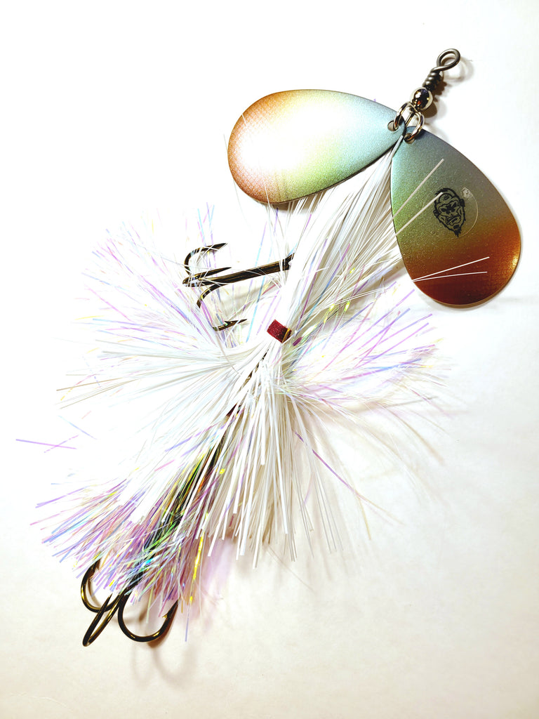 Squatch Flashabou Double9, Muskie/Pike Bucktail