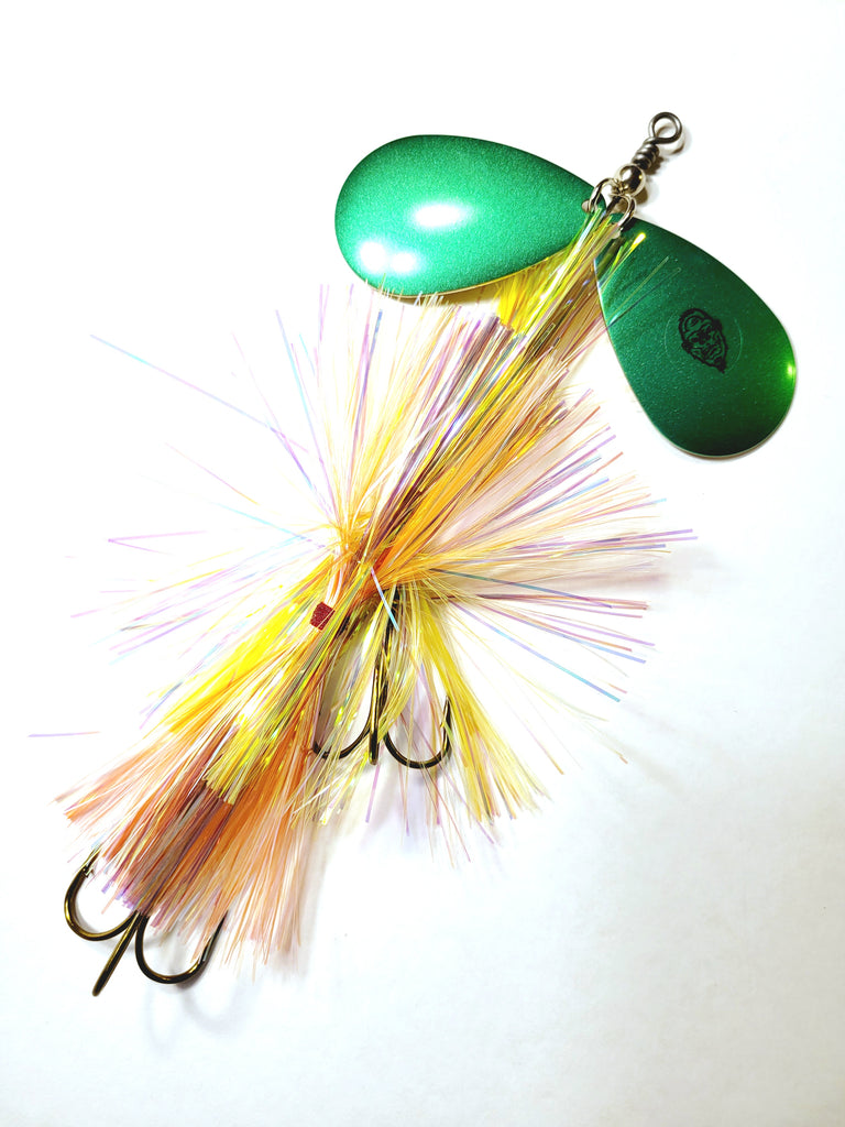 Squatch Flashabou Double9, Muskie/Pike Bucktail