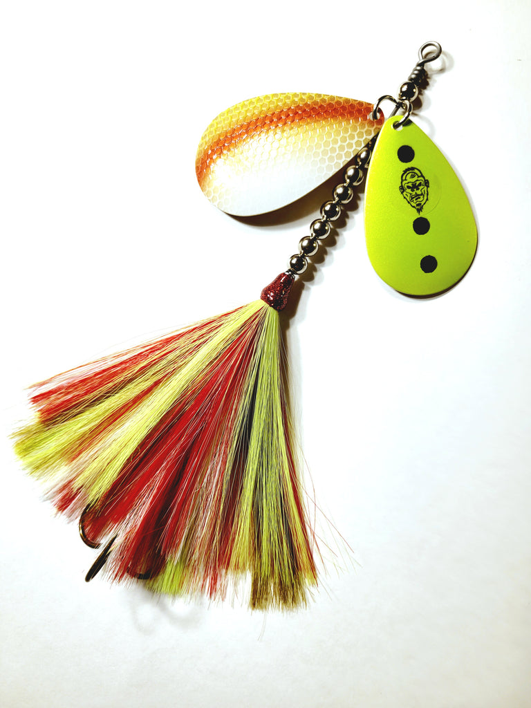 The Knocker, 10/9 stagger, Muskie/Pike Bucktail