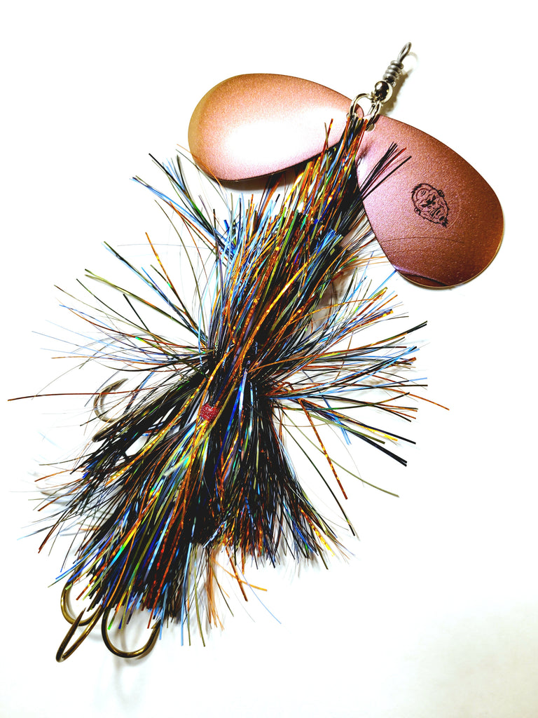 Squatch Flashabou Double9, Muskie/Pike Bucktail