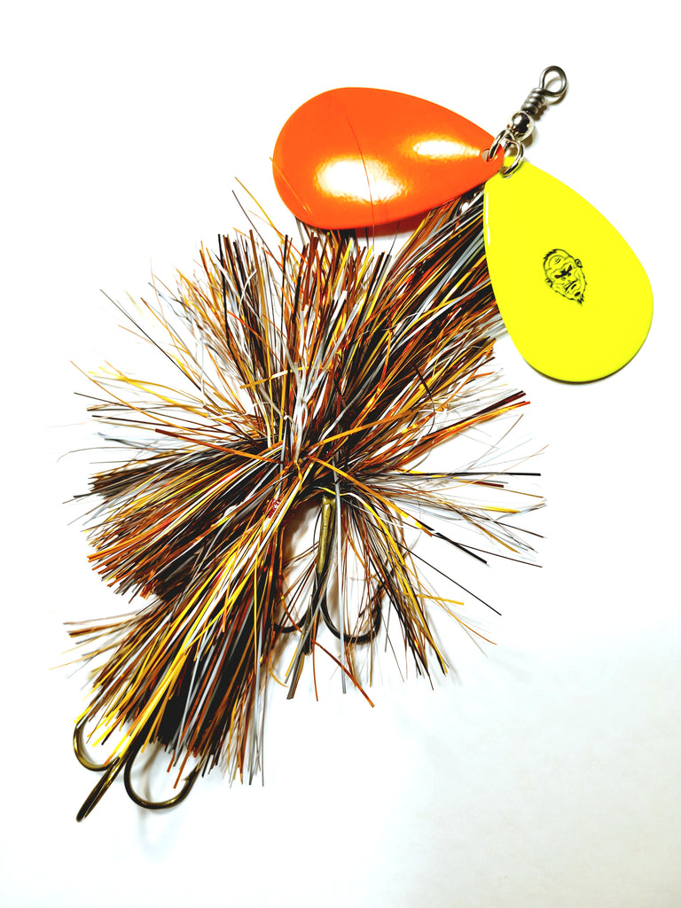 Squatch Flashabou Double9, Muskie/Pike Bucktail