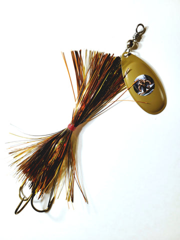 Musky Tackle 22 Short Musky Lure Single8 French Tinsel 'Short Snort', Muskie/Pike Bucktail Sasquatch Lure Musky Tackle 22 Short Musky Lure Single8 French Tinsel 'Short Snort', Muskie/Pike Bucktail Sasquatch Lure