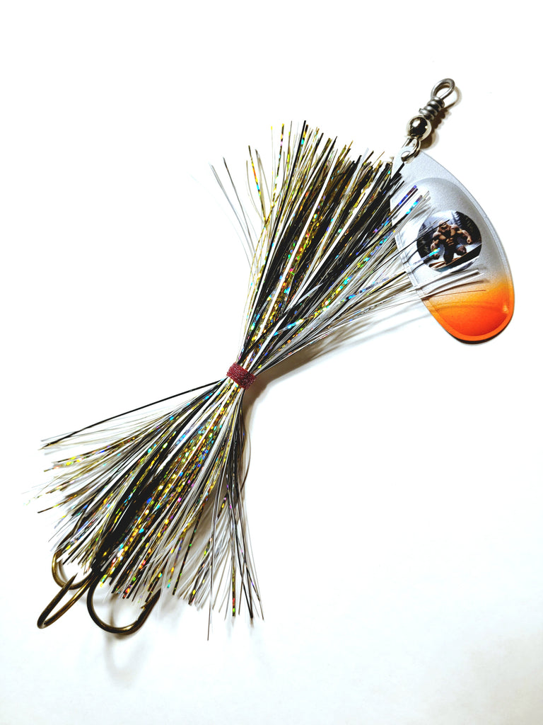 Single8 French Tinsel 'Short Snort', Muskie/Pike Bucktail