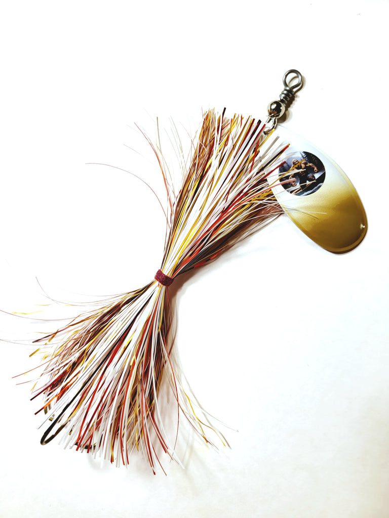 Single8 French Tinsel 'Short Snort', Muskie/Pike Bucktail