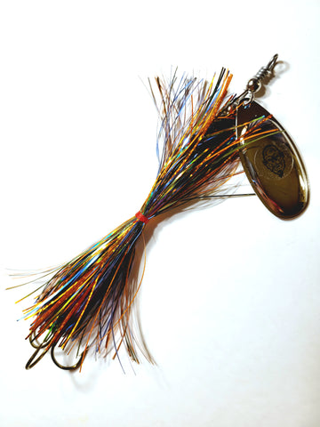 Single8 French Tinsel 'Short Snort', Muskie/Pike Bucktail