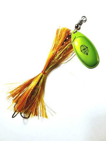 Single8 French Tinsel 'Short Snort', Muskie/Pike Bucktail