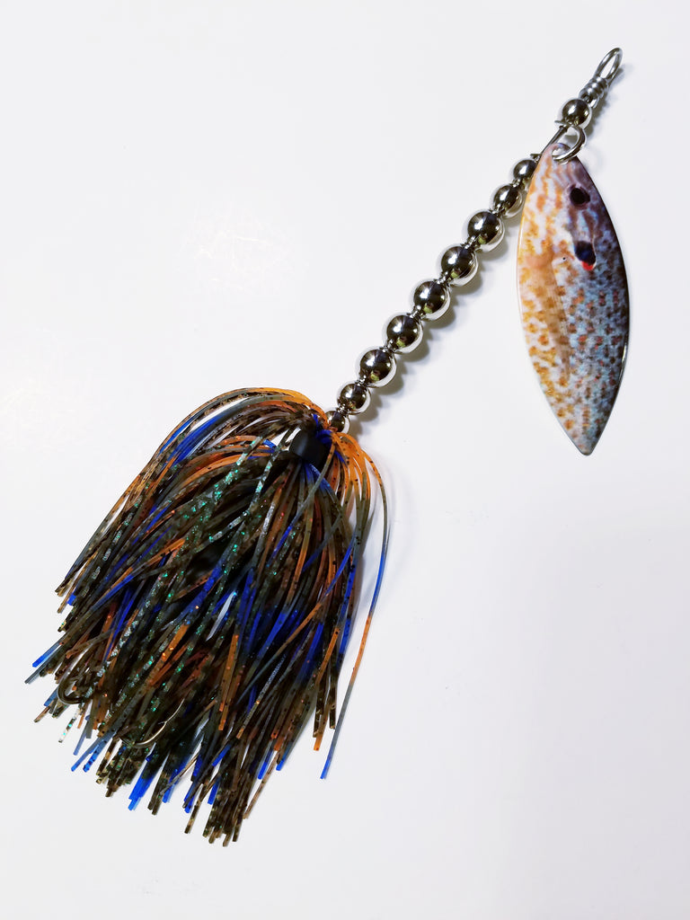 Regular Printed Single Willow Blade Spinnerbait "Bluegill": Bass, Pike