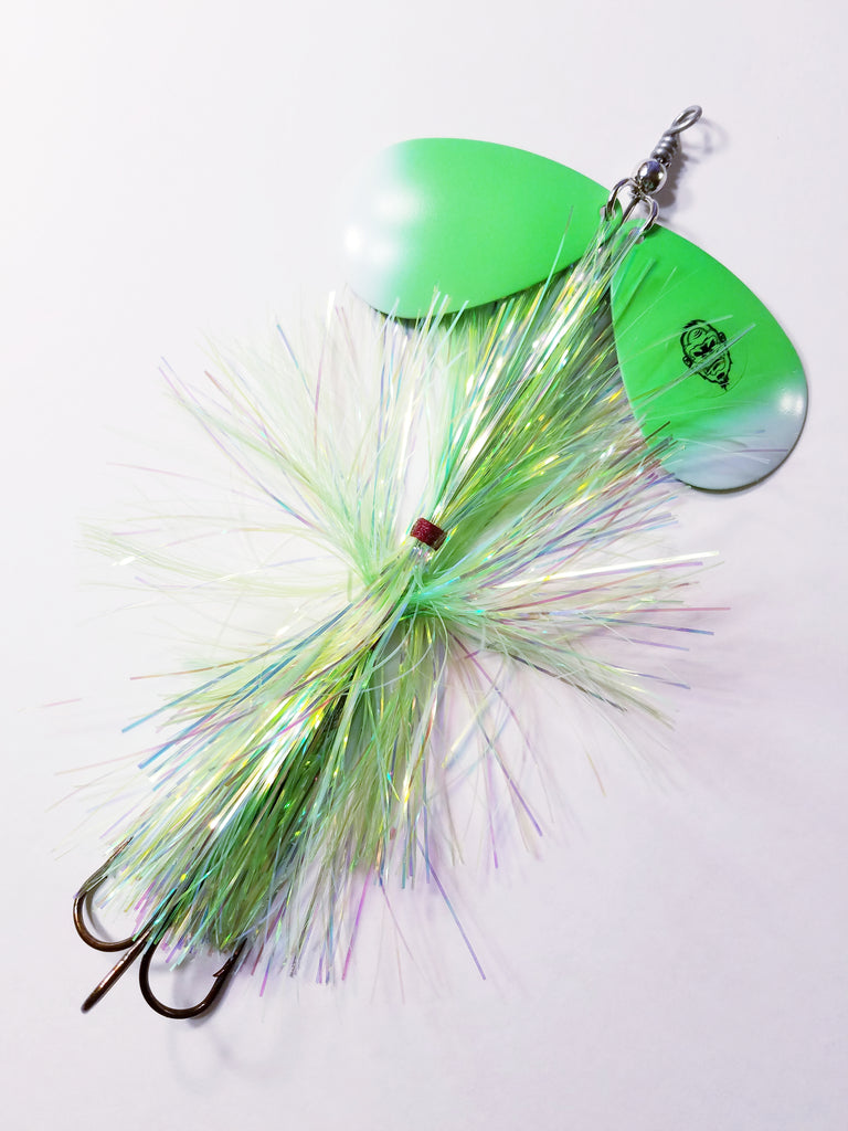 Squatch Flashabou Double9, Muskie/Pike Bucktail