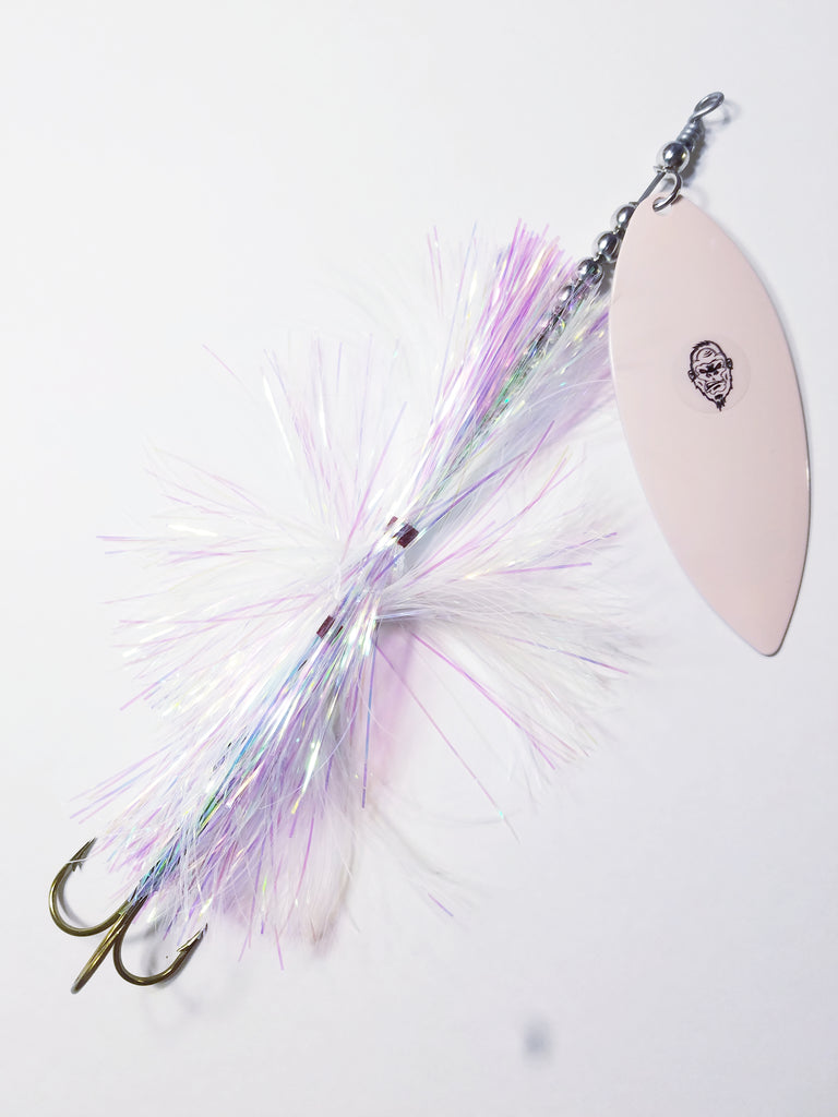 'Big Willy' Flashabou Single10 Willow, Muskie/Pike Bucktail