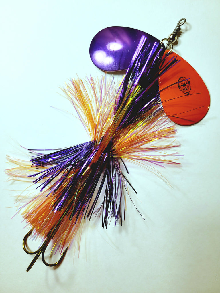 Squatch Flashabou Double9, Muskie/Pike Bucktail