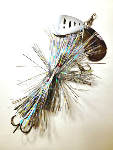 Squatch Flashabou Double9, Muskie/Pike Bucktail