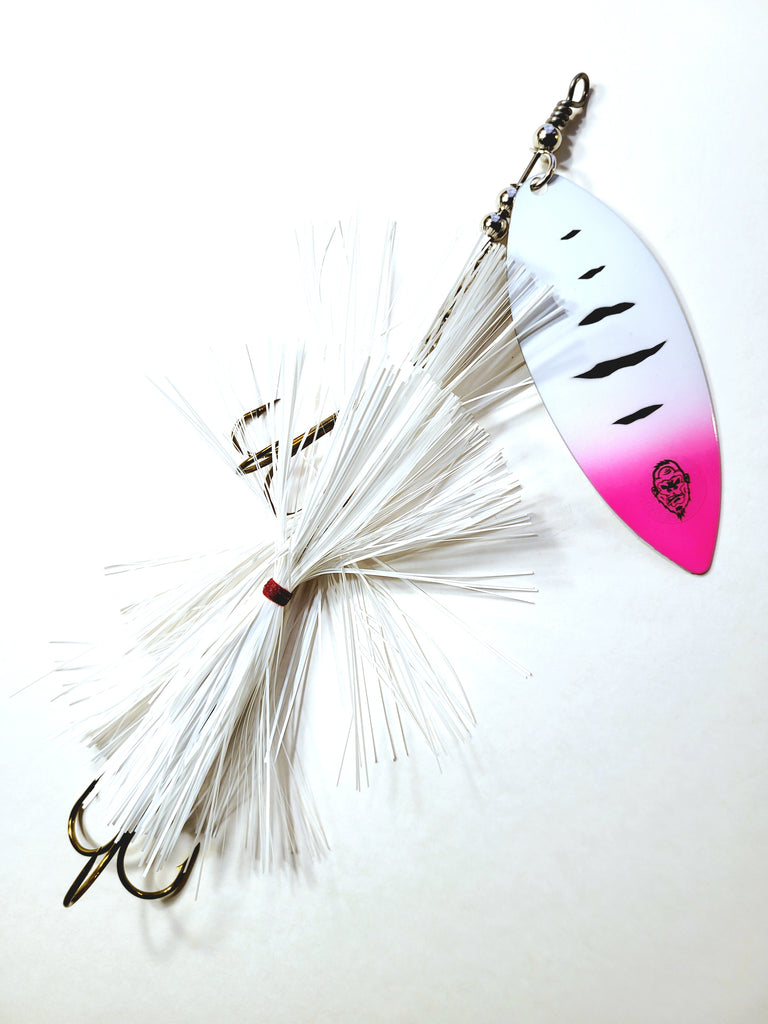 'Big Willy' Flashabou Single10 Willow, Muskie/Pike Bucktail