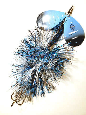 'The Beast' Double12 Squatch Flashabou Bucktail, Muskie/Pike Bucktail