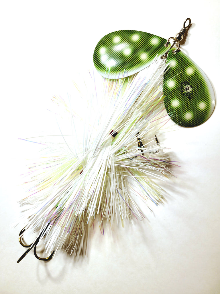 DoubleX Flashabou Bucktail, Muskie/Pike Bucktail