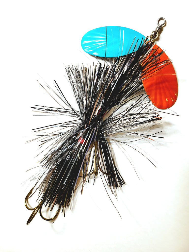 Squatch Flashabou Fluted Double9, Muskie/Pike Bucktail